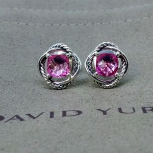 David Yurman Infinity Earrings Pink Tourmaline